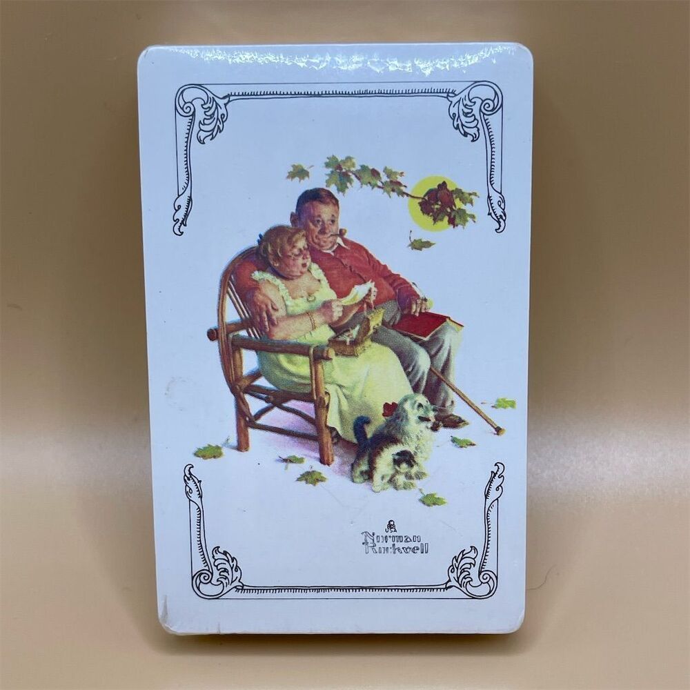 Vintage Norman Rockwell 'Fondly Do We Remember' Sealed Playing Cards Deck